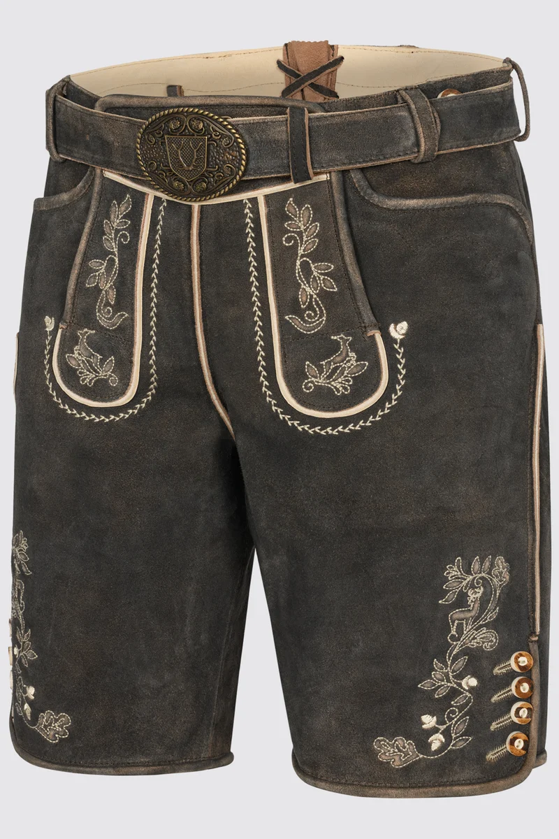 Herren Lederhose ARENDT % mit Gürtel - Krüger Buam - 961070-000-0076