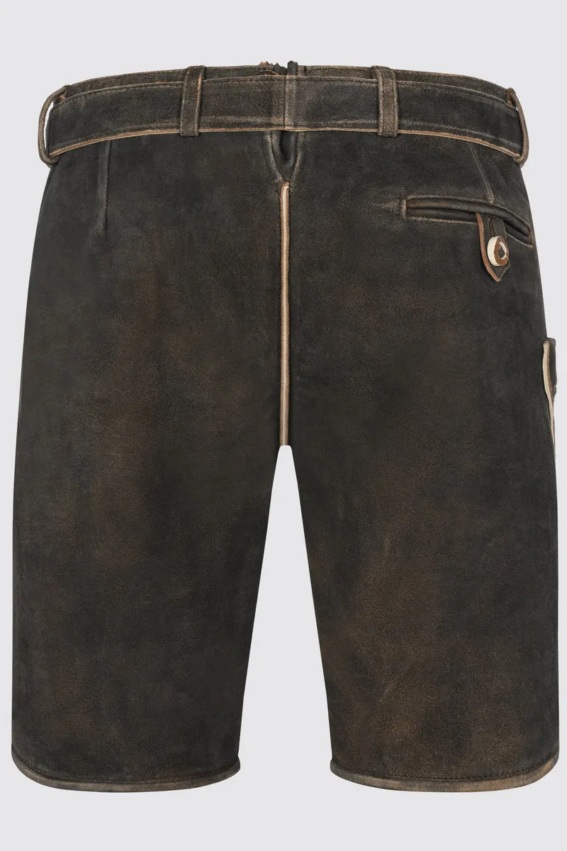 Herren Lederhose ARENDT % mit Gürtel - Krüger Buam - 961070-000-0076