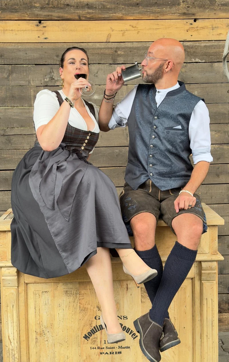 Herren Lederhose VASILI mit Gürtel % - Krüger Buam - 962670-000-0076
