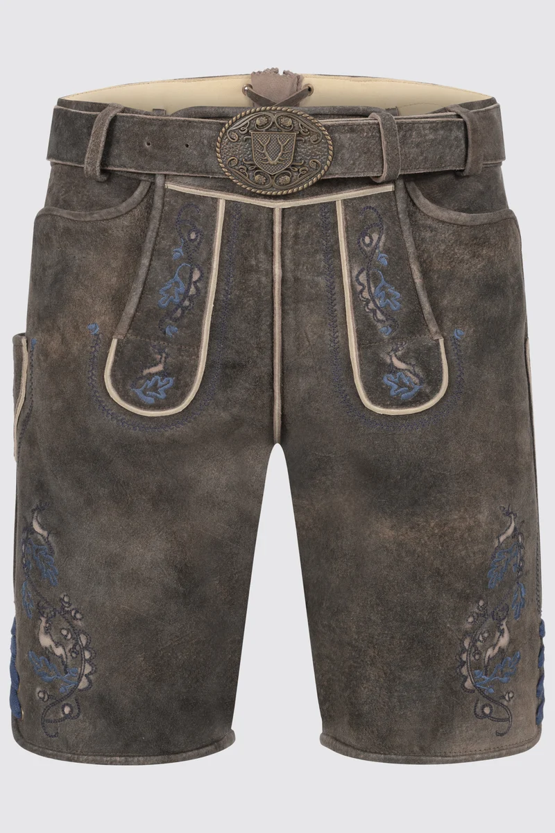Herren Lederhose VASILI mit Gürtel % - Krüger Buam - 962670-000-0076