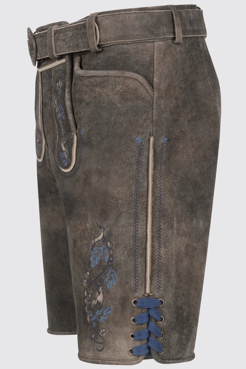 Herren Lederhose VASILI mit Gürtel % - Krüger Buam - 962670-000-0076