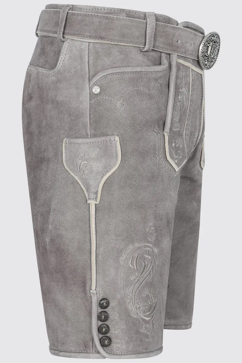 Herren Lederhose MAIK mit Gürtel - Krüger Buam - 963270-000-0044