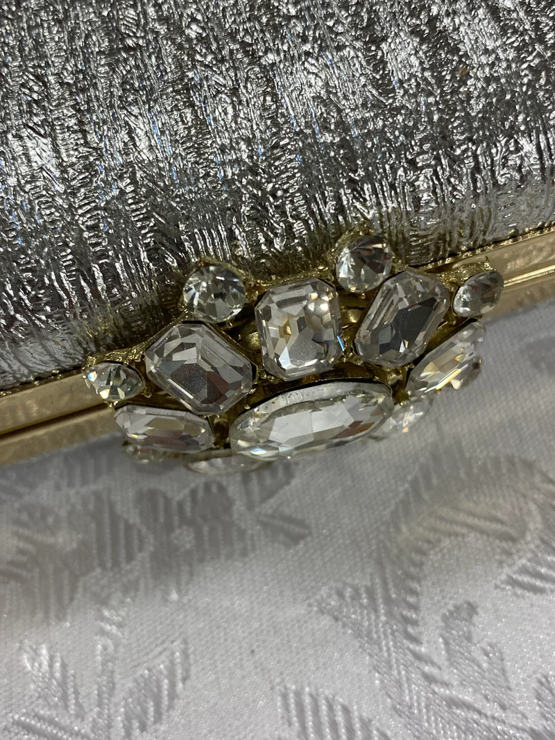 20er Jahre Damen Set Accessoires weiß/silber