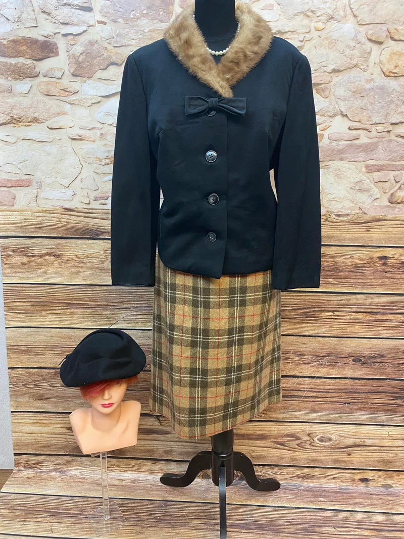 Vintage Damen-Kostüm im 50er Jahre Stil Größe 46