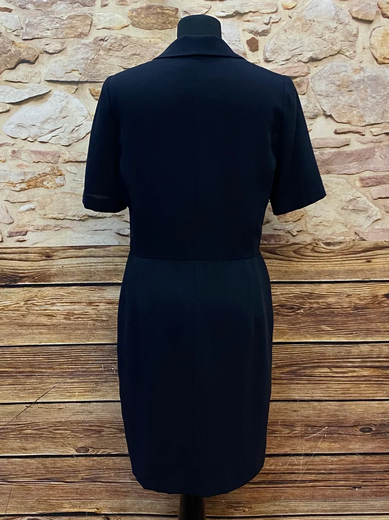 Vintage-Kleid - Dunkelblau - Maritim-Style – Größe 38