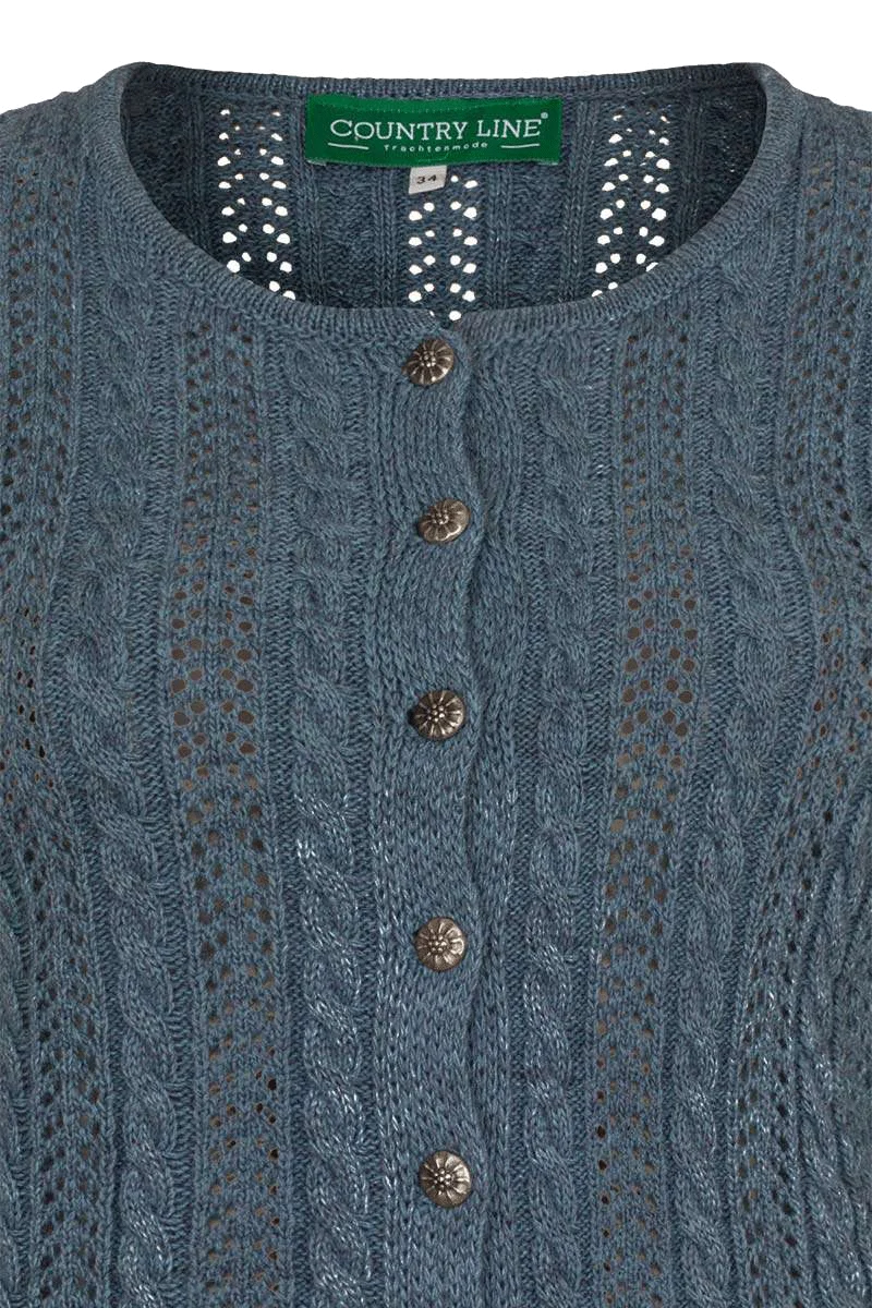 Kurze Dirndljacke mit Zopfmuster