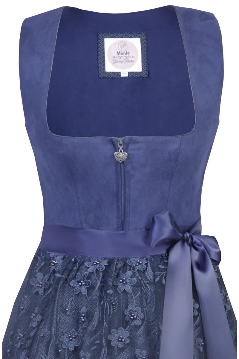 Midi-Dirndl mit Veloursoberteil