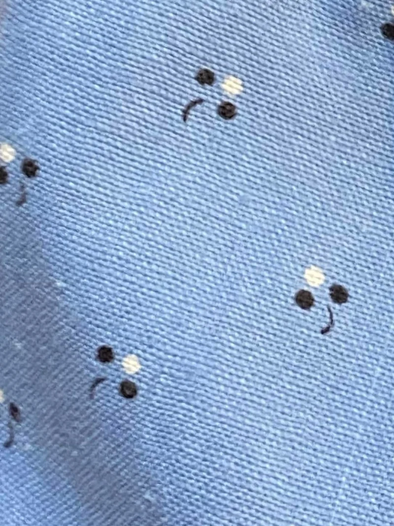 Vintage Dirndlschürze hellblau - lang