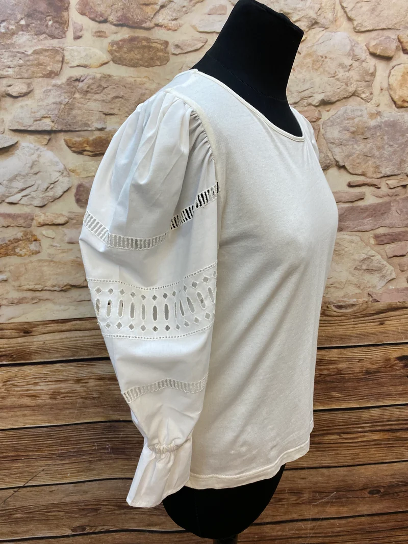 Trachtenshirt - Creme - Landhaus Gr.38