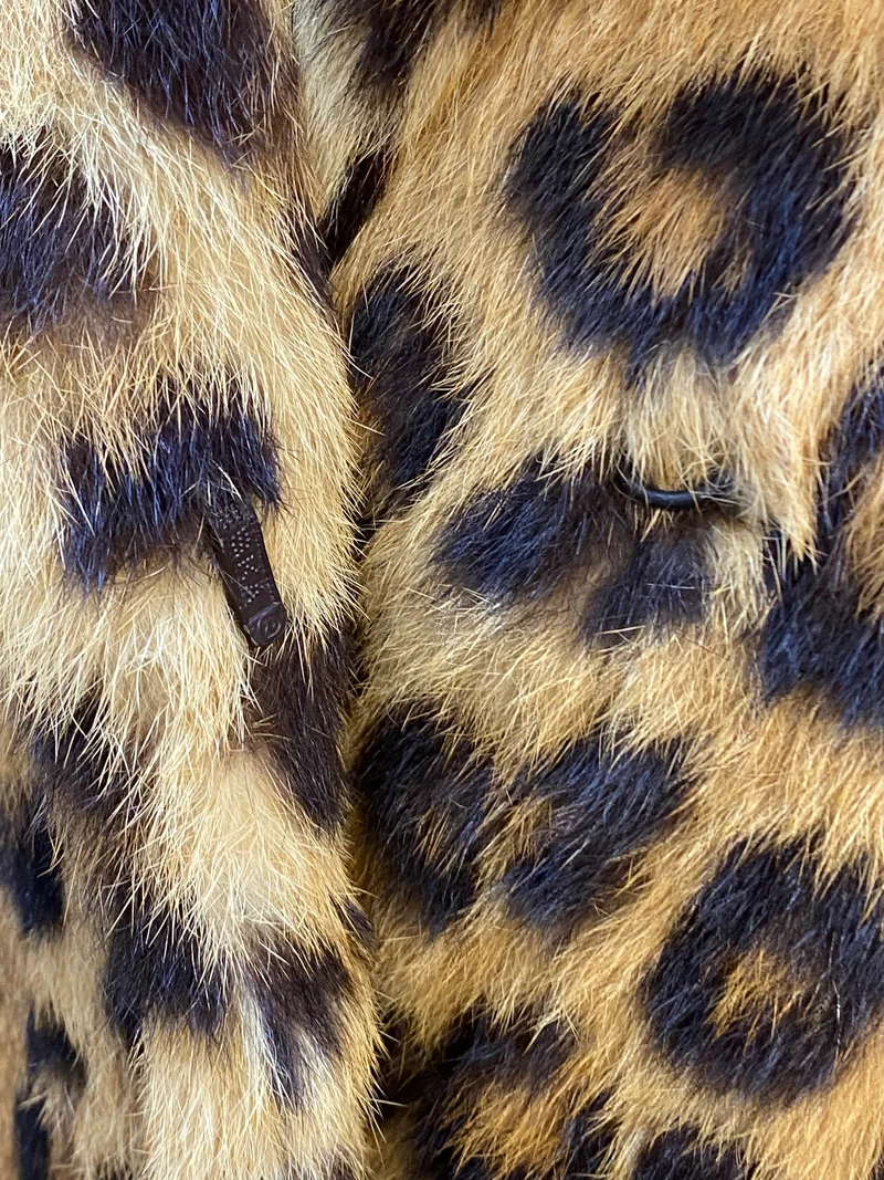 Leopard Pelzjacke Vintage
