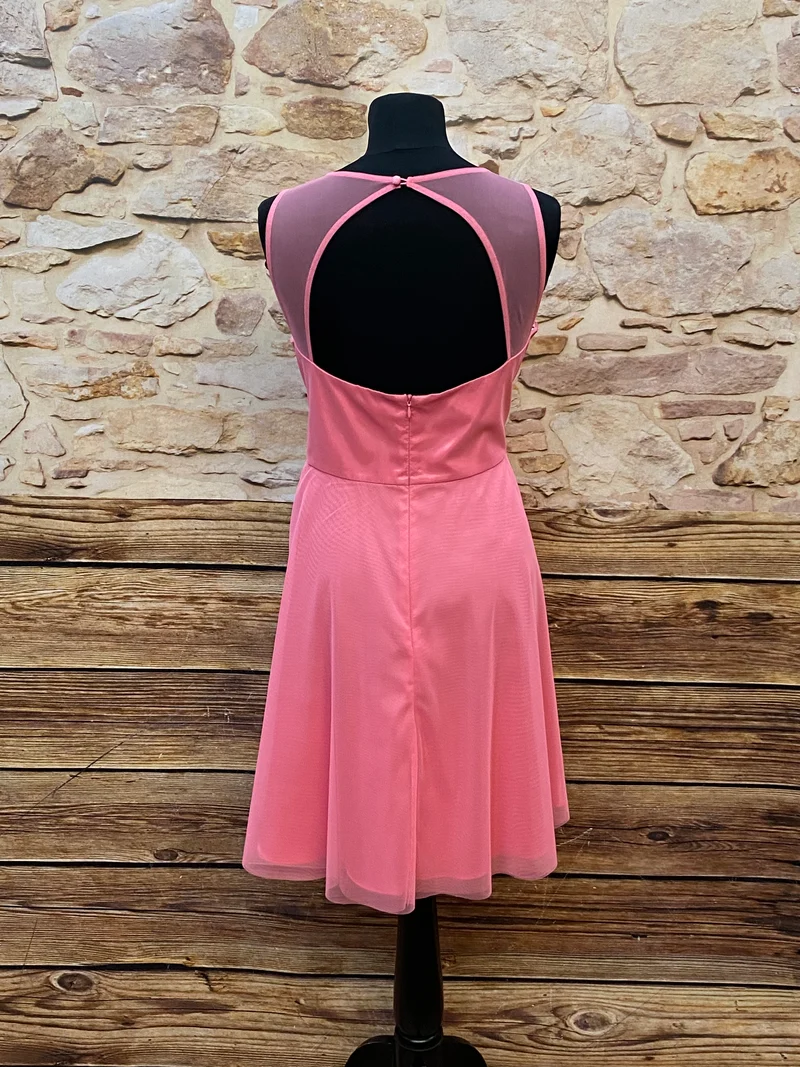 Cocktailkleid rosa Spitze Vera Mont Gr. 42 elegant
