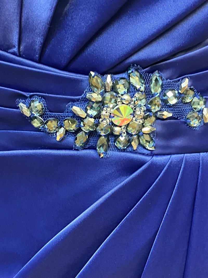 Cocktailkleid navy mit Jäckchen Set Gr. 38 elegant