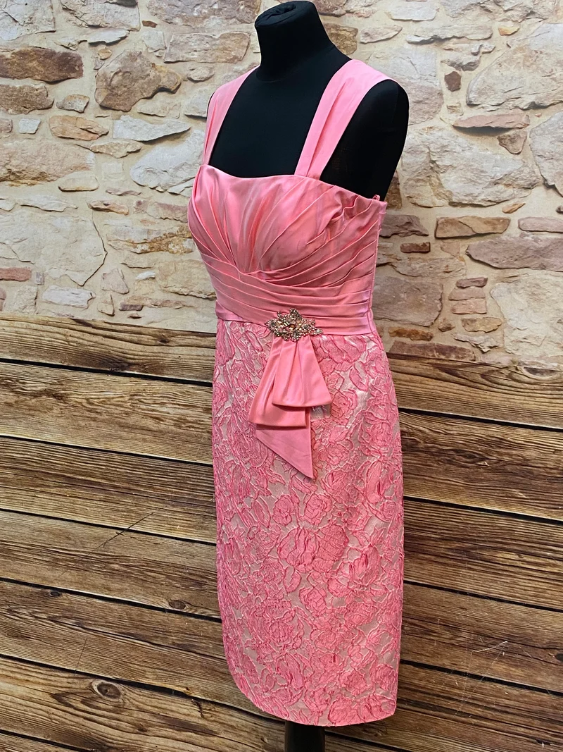 Cocktailkleid rosa John Charles London Gr. 42 elegant