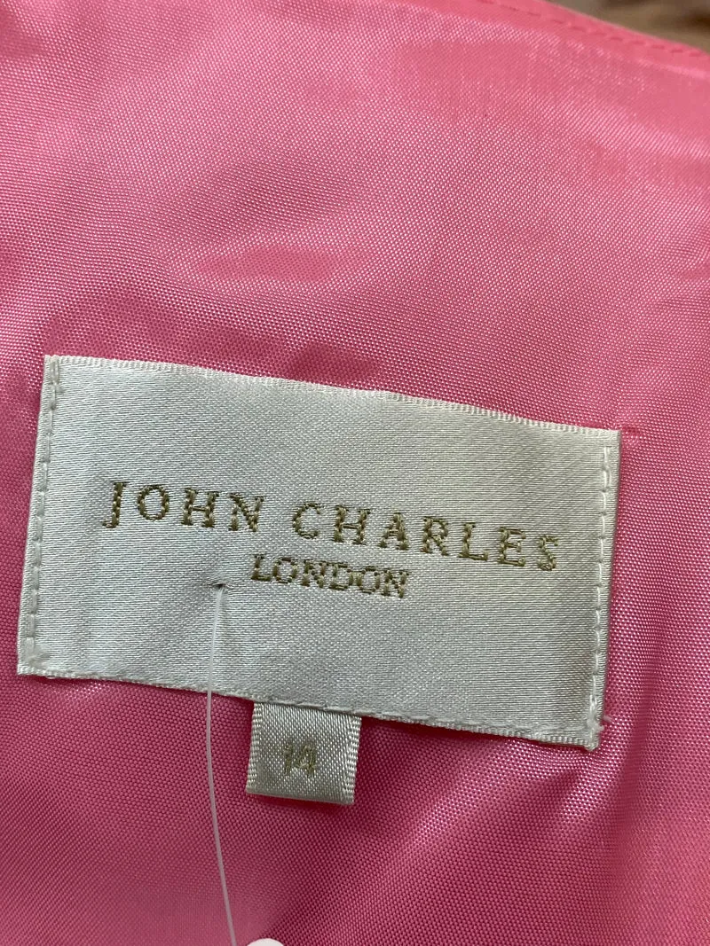 Cocktailkleid rosa John Charles London Gr. 42 elegant