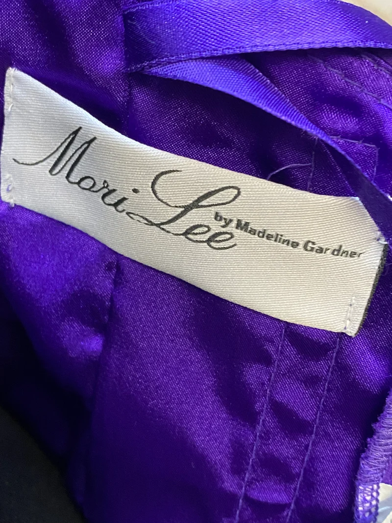 Cocktailkleid lila Perlen Pailletten Mari Lee Gr. 40