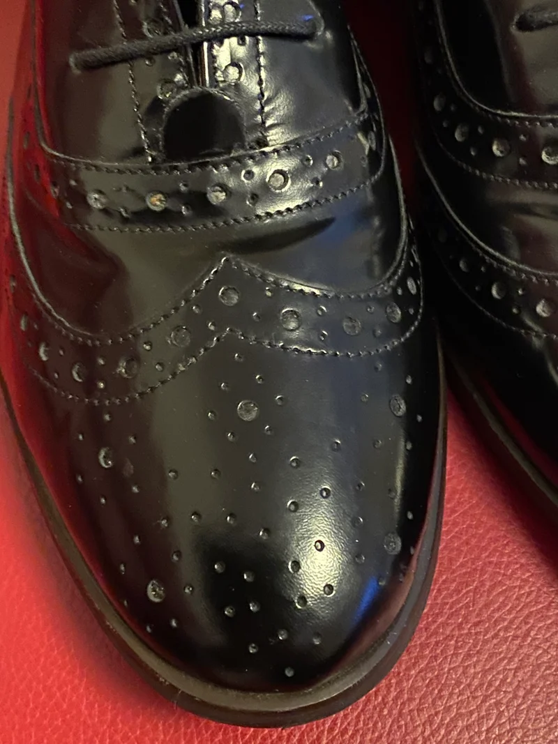 Vintage-Schuhe Lackschuhe Gr.40 in schwarz