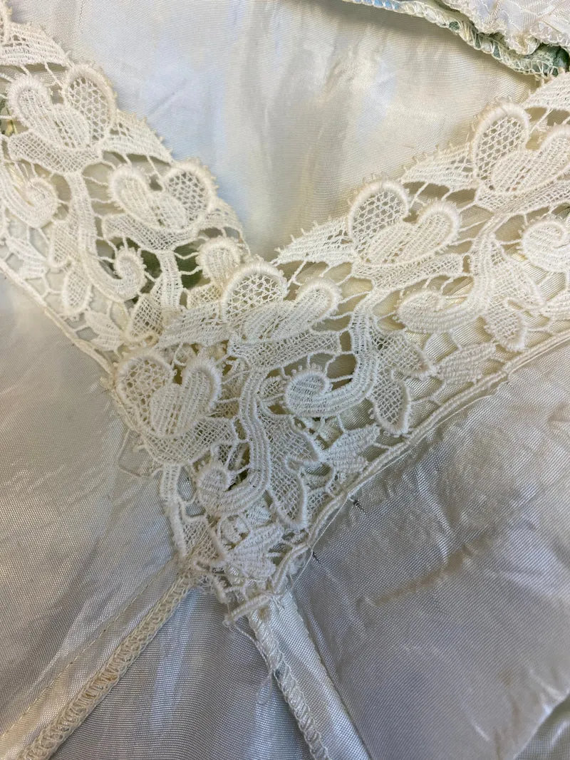 True Vintage Petticoatkleid Blau-Grün Gr. 36 – 50er Jahre