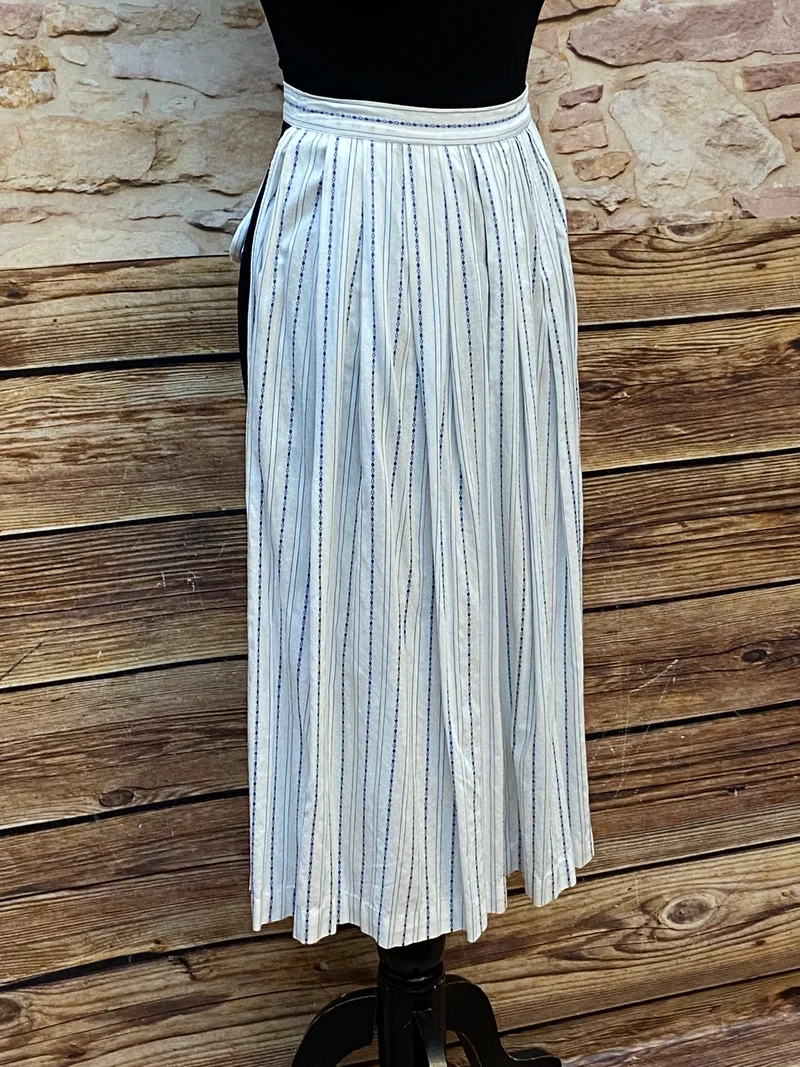 Vintage Dirndlschürze weiß - mittellang
