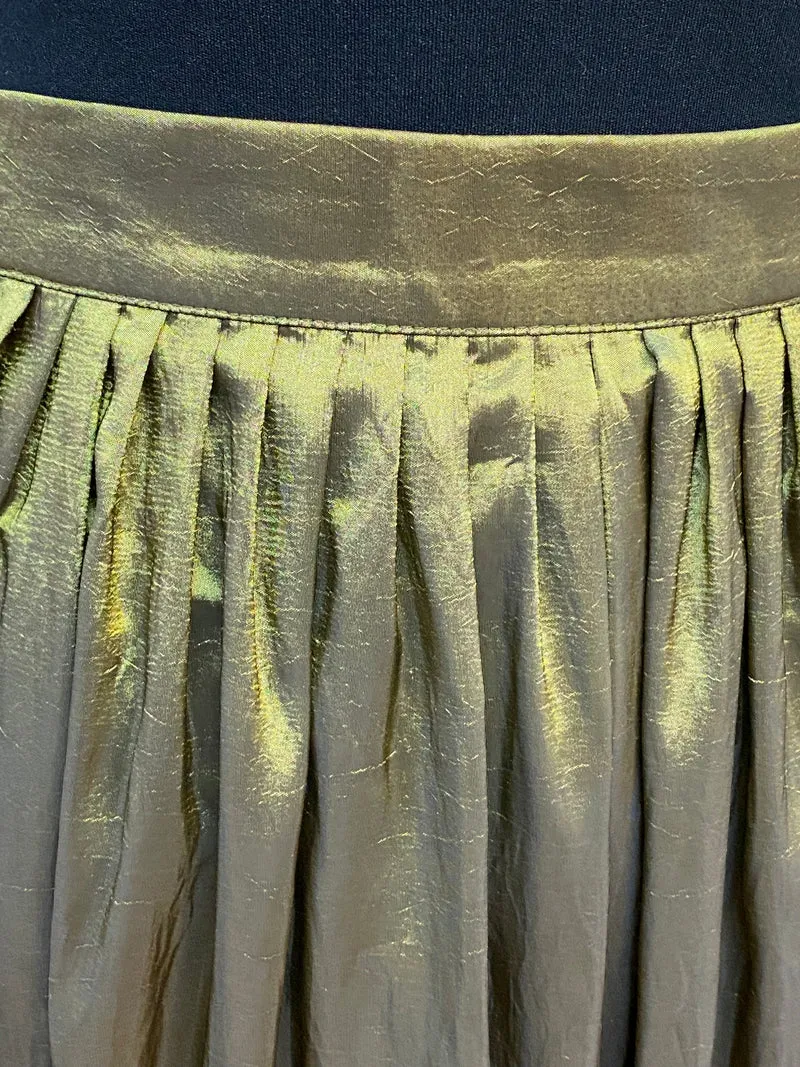 Vintage Dirndlschürze olive - Berwin und Wolff, lang