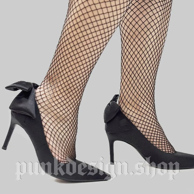 Gothic-Stilettos mit Schleife für Damen