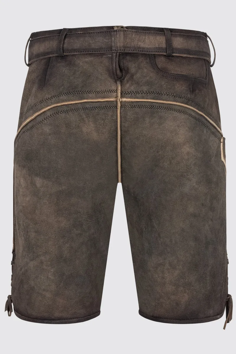 Herren Lederhose RAUL mit Gürtel - Krüger Buam - 961069-000-0007