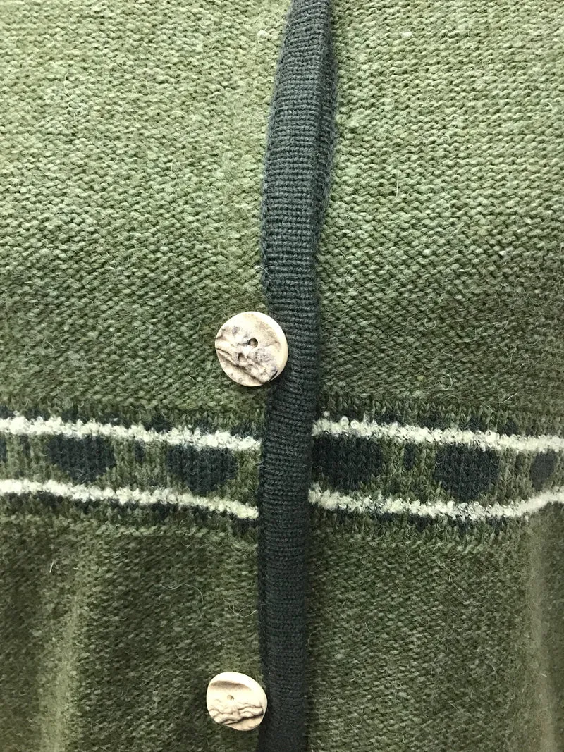Vintage Trachtenstrickjacke grün - Gr.44