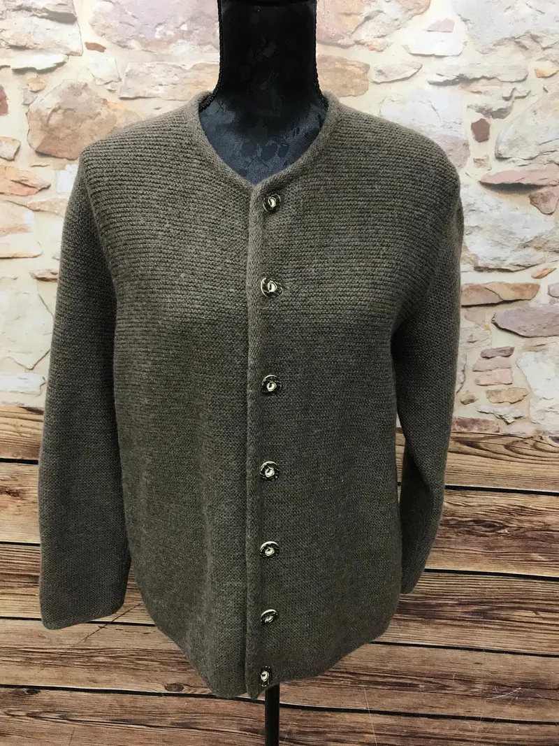 Trachten Strickjacke Damen Größe 42 – Lanamoden, braun
