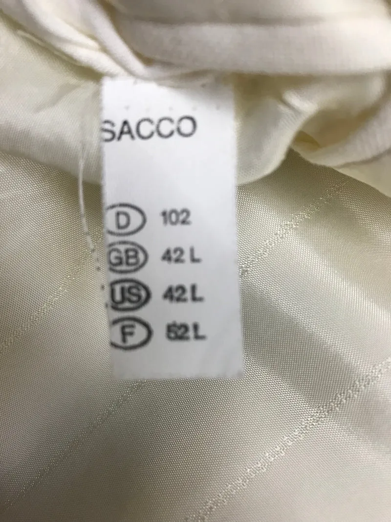 Vintage 80er/90er Dinner Jacket Elfenbein Doppelreiher Wilvorst Gr. 106