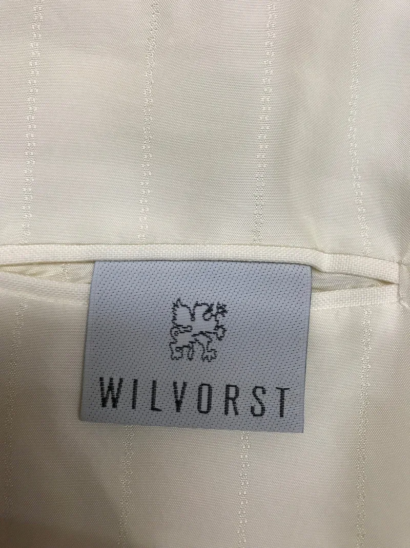 Vintage 80er/90er Dinner Jacket Elfenbein Doppelreiher Wilvorst Gr. 106