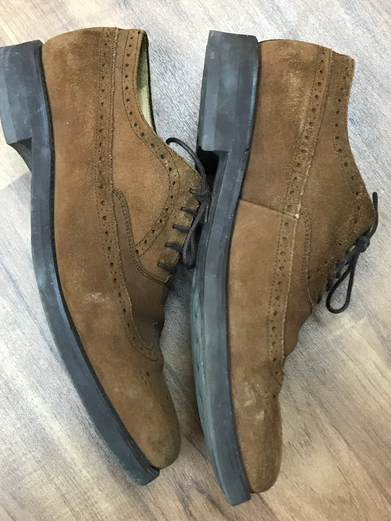 Vintage Herren Schuh, Halbschuh aus Wildleder Gr.43