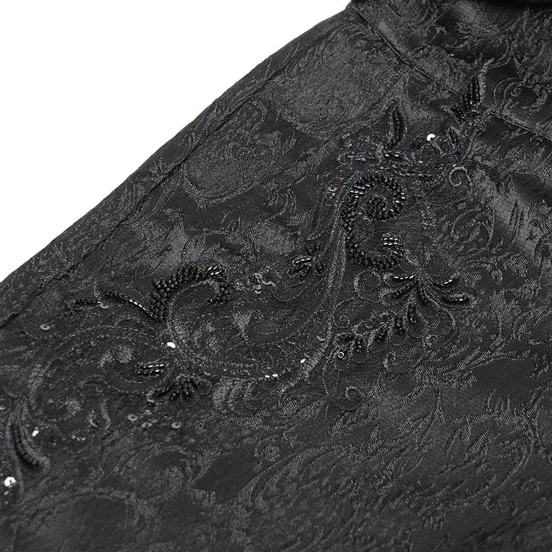 Gothic-Anzughose mit Doppelschnallen und hoher Taille für Herren