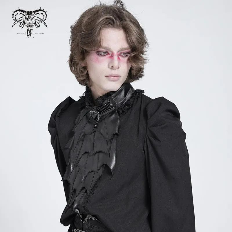 Gothic Unregelmäßige Fledermausähnliche Lagenkrawatte für Herren