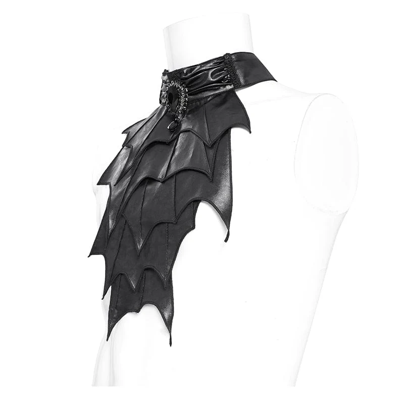 Gothic Unregelmäßige Fledermausähnliche Lagenkrawatte für Herren