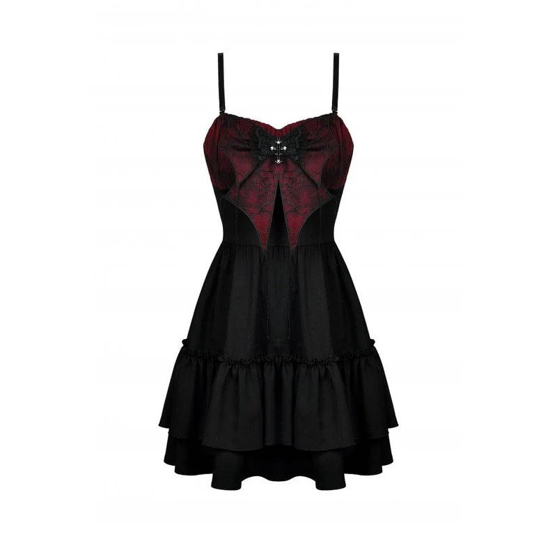 Gothic-Schleifen-Mehrlagen-Unterkleid für Damen, Abschlusskleid
