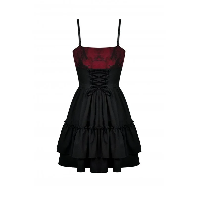 Gothic-Schleifen-Mehrlagen-Unterkleid für Damen, Abschlusskleid