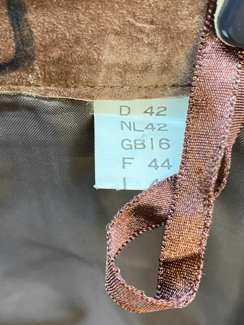 Vintage 80er/90er Damen Lederhose aus Echtleder Braun Gr. 42
