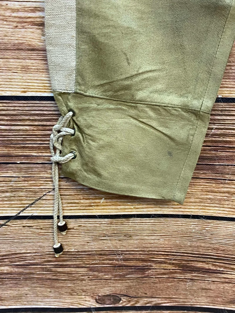 Lange Lederhose Damen Gr. 38 – olivgrüne Trachtenlederhose aus Echtleder