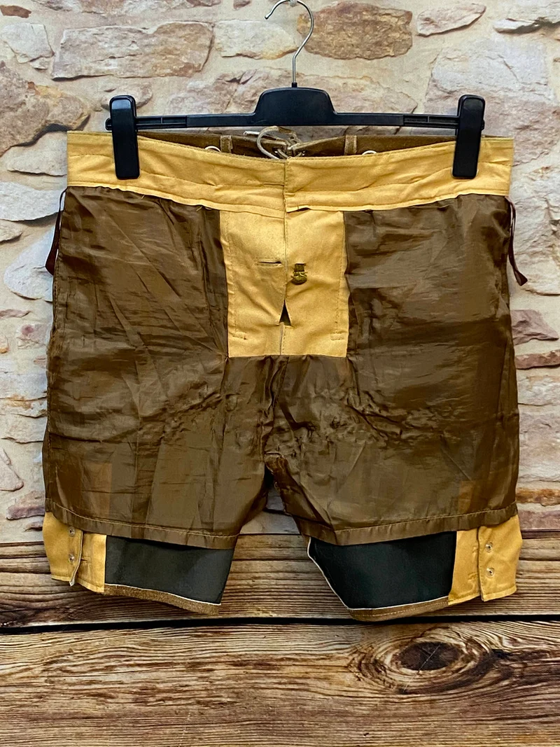 Kurze Trachtenlederhose Herren Gr. 50 – braune Lederhose von Occulto Trachten