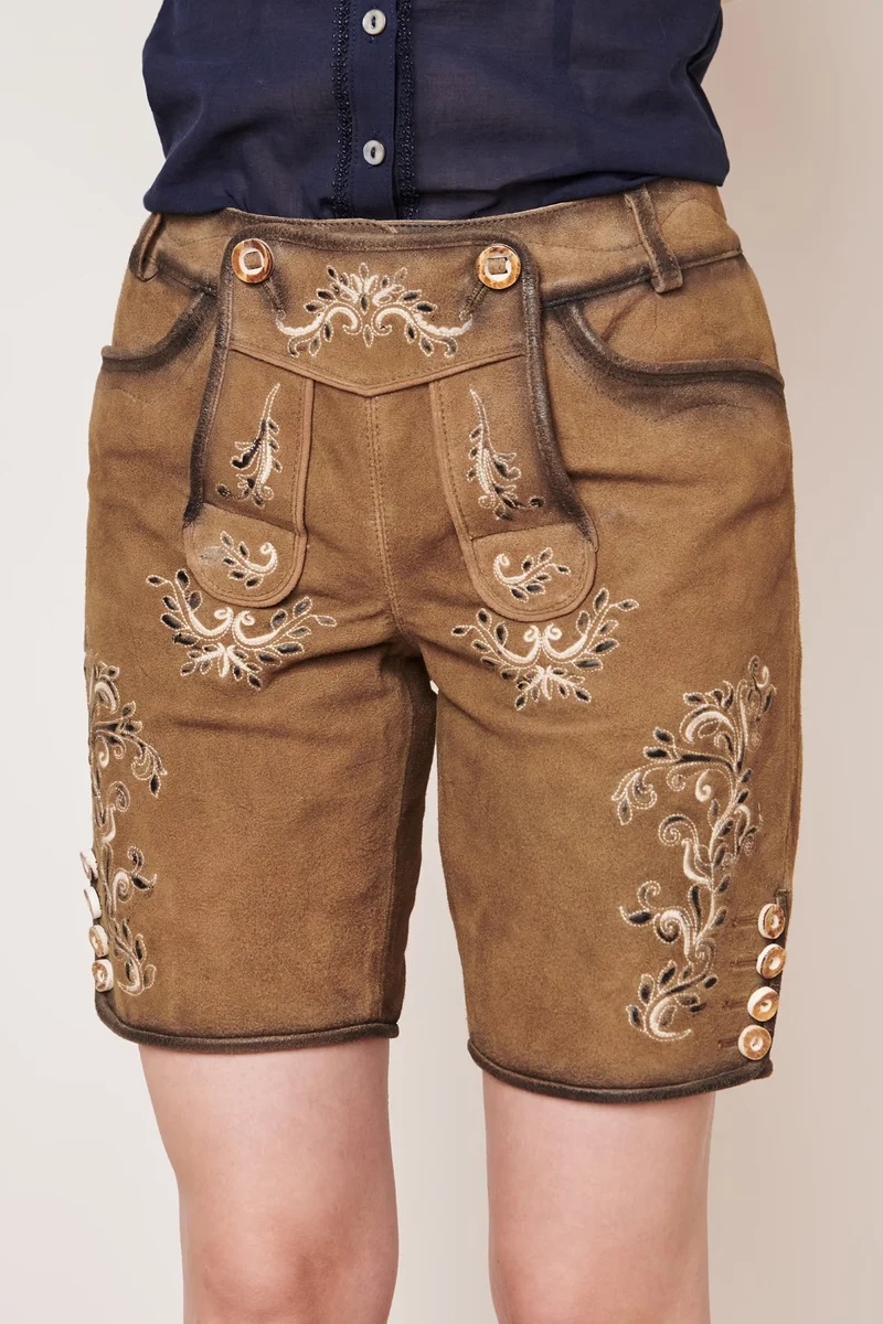 Damen Lederhose - HEDI % - Krüger Madl - Short - 331365-000-0007