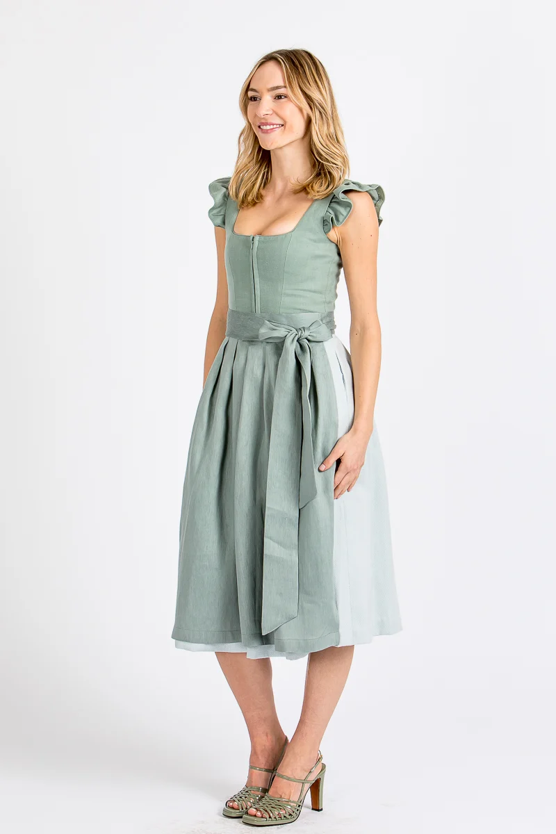 Alpenherz Dirndl mit abnehmbaren Flügelärmel Marie mint