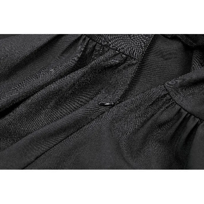Punk-Kleid mit Ketten, Cut-outs und Neckholder für Damen, Abschlusskleid
