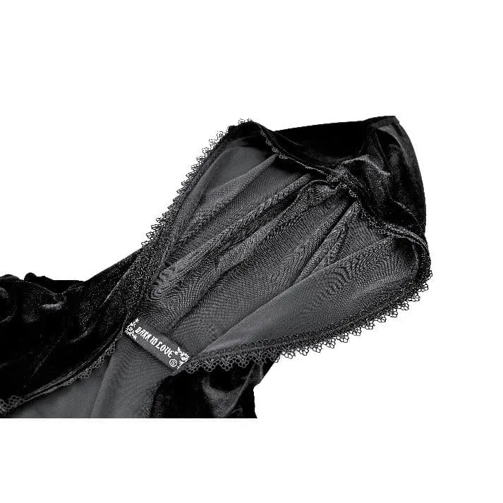 Gothic Maxikleid für Damen mit Schnürung, Farbblock-Design und Kapuze