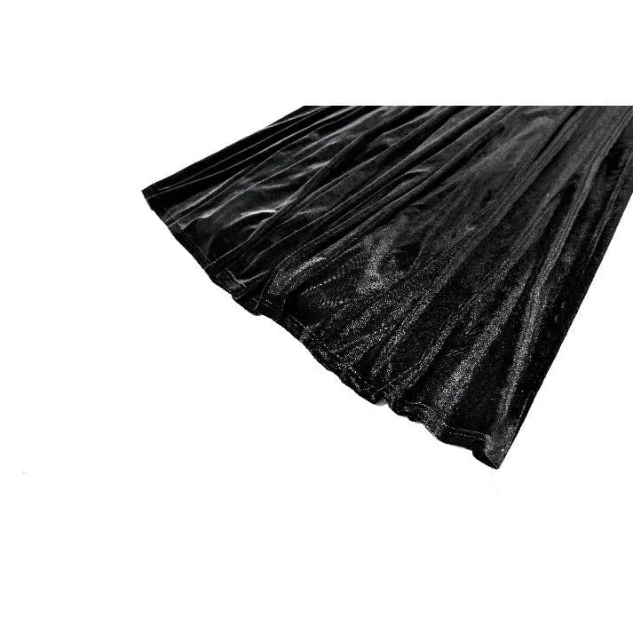 Gothic Maxikleid für Damen mit Schnürung, Farbblock-Design und Kapuze