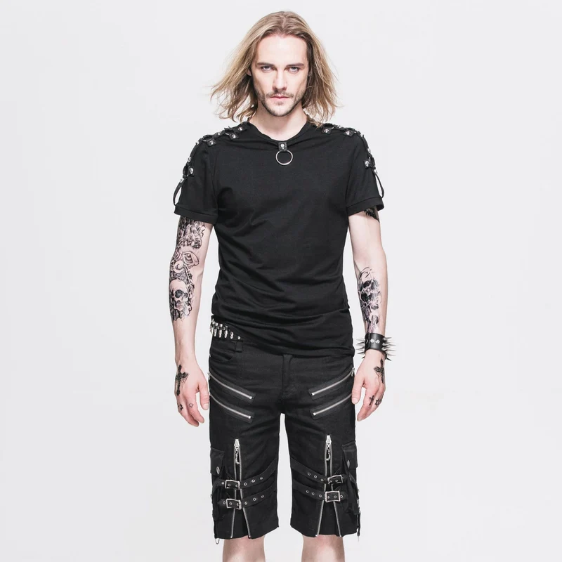 Herren Punk Bermuda Shorts