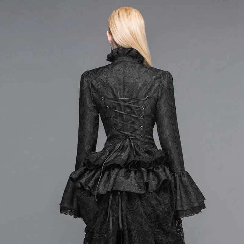 Vintage Victorian Short Lace Top für Damen