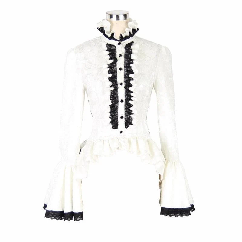 Vintage Victorian Short Lace Top für Damen