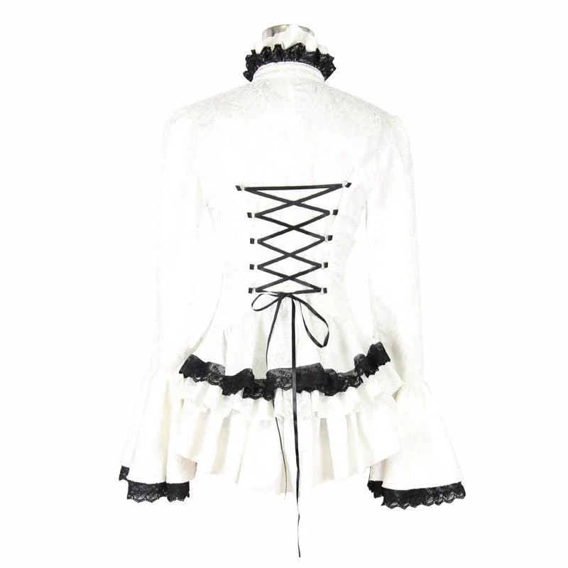 Vintage Victorian Short Lace Top für Damen