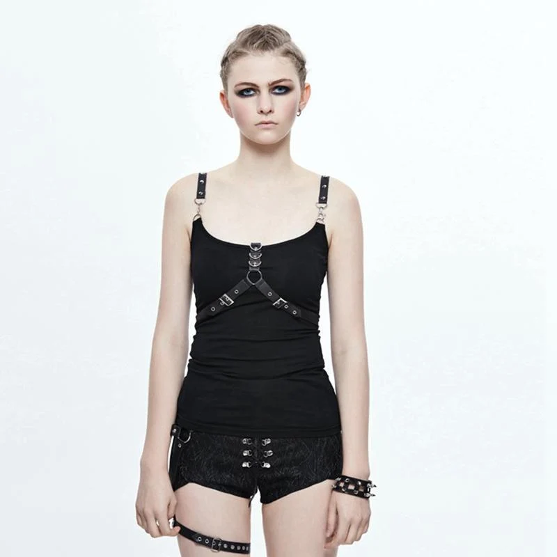 Frauen 2in1 Punk Tanks Tops