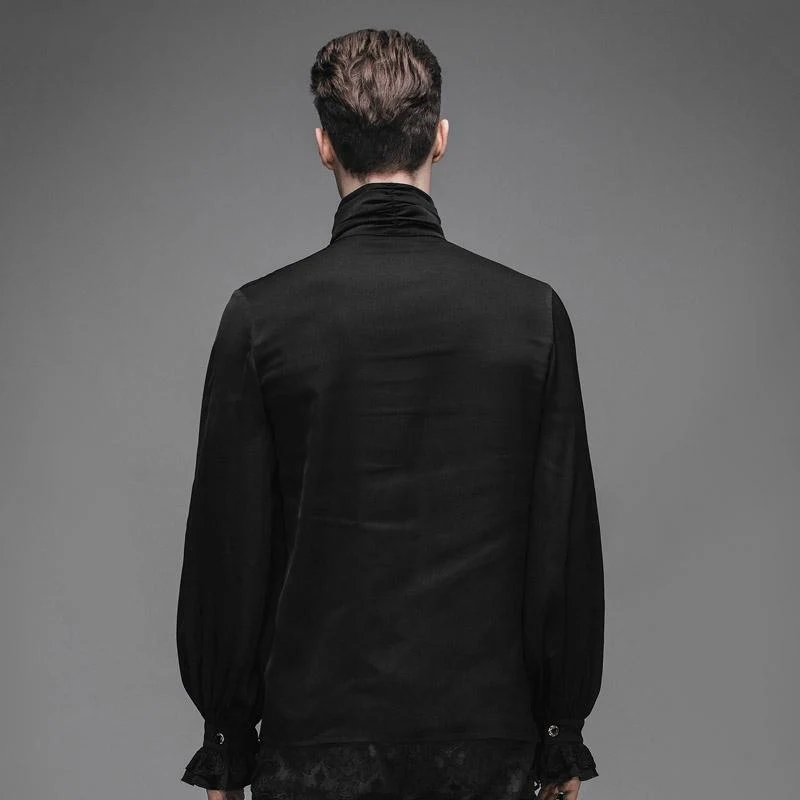 Herren Vintage Rüschenhemd