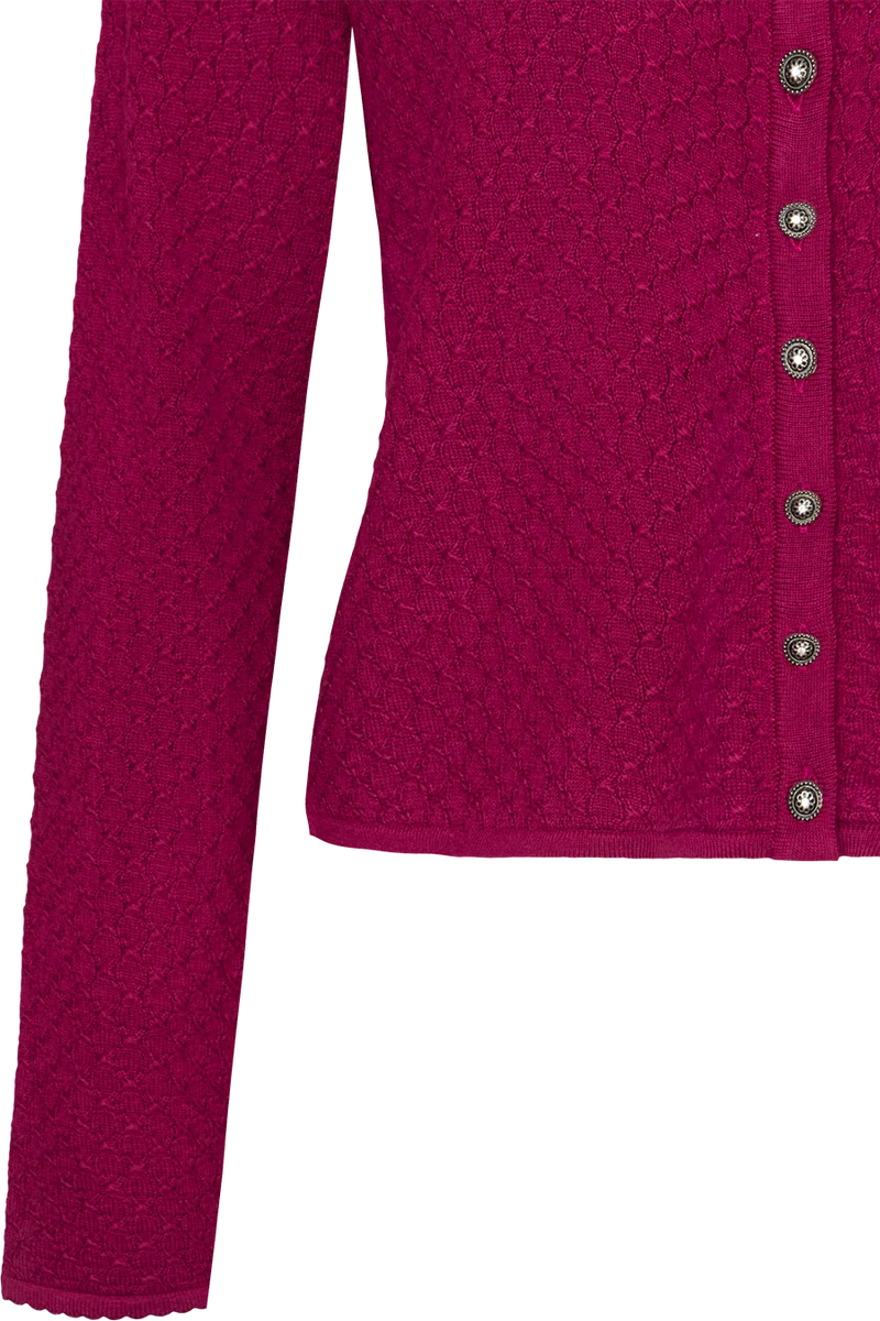 Dirndljacke kurz mit Wabenmuster - beere